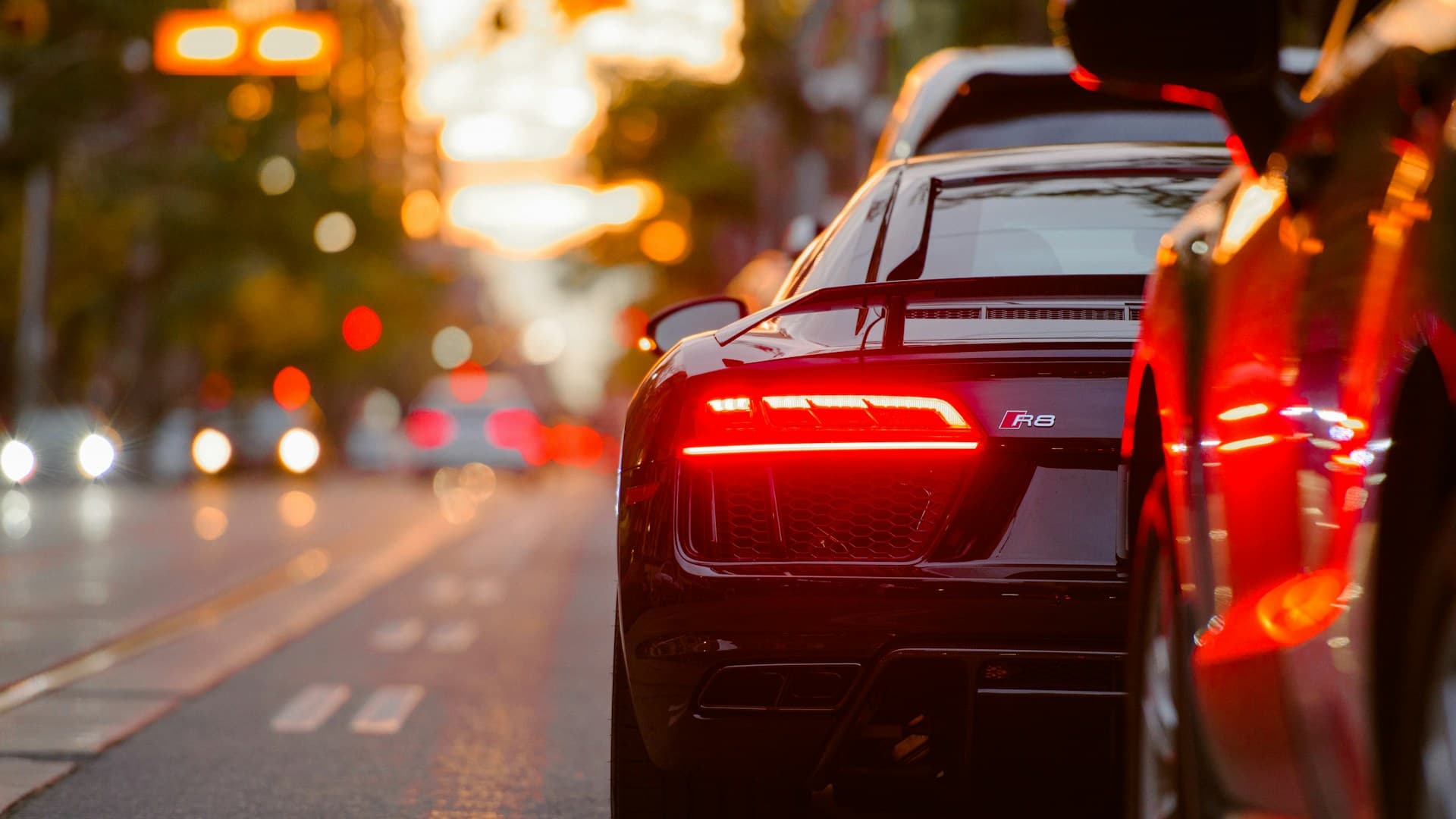 Professional car with driver service
